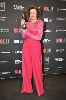 Maria Schrader, Preistraegerin (Publikumspreis) Ankunft am roten Teppich 30 Jahre European Film Awards (EFA) im Haus der Berliner Filmfestspiele am 09.12.2017