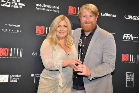 Dorota Kobiela, Hugh Welchmann (bester Animationsfilm) Ankunft am roten Teppich 30 Jahre European Film Awards (EFA) im Haus der Berliner Filmfestspiele am 09.12.2017
