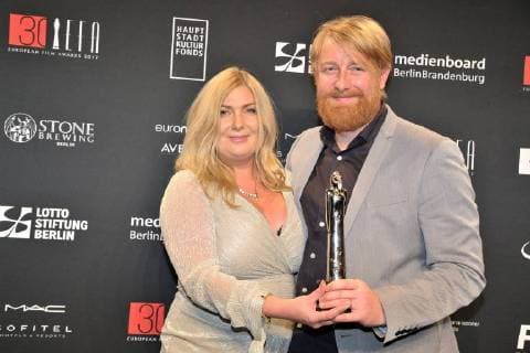 Dorota Kobiela, Hugh Welchmann (bester Animationsfilm) Ankunft am roten Teppich 30 Jahre European Film Awards (EFA) im Haus der Berliner Filmfestspiele am 09.12.2017