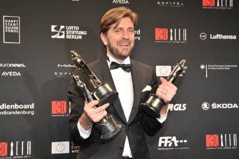 Ruben Oestlund, Preistraeger (bester Film, beste Komoedie) Ankunft am roten Teppich 30 Jahre European Film Awards (EFA) im Haus der Berliner Filmfestspiele am 09.12.2017