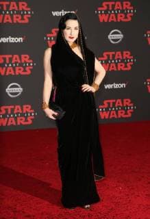 LOS ANGELES, CA - DECEMBER 9: Dita Von Teese at the World Premiere of LucasfilmÕs Star Wars: The Last Jedi at The Shrine Auditorium in Los Angeles, California on December 9, 2017. Copyright: xFayexSadoux