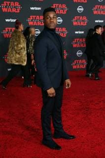 LOS ANGELES, CA - DECEMBER 9: John Boyega at the World Premiere of LucasfilmÕs Star Wars: The Last Jedi at The Shrine Auditorium in Los Angeles, California on December 9, 2017. Copyright: xFayexSadoux