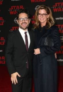 LOS ANGELES, CA - DECEMBER 9: J.J. Abrams and Katie McGrath at the World Premiere of LucasfilmÕs Star Wars: The Last Jedi at The Shrine Auditorium in Los Angeles, California on December 9, 2017. Copyright: xFayexSadoux