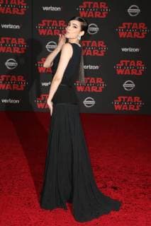 LOS ANGELES, CA - DECEMBER 9: Sofia Carson at the World Premiere of LucasfilmÕs Star Wars: The Last Jedi at The Shrine Auditorium in Los Angeles, California on December 9, 2017. Copyright: xFayexSadoux
