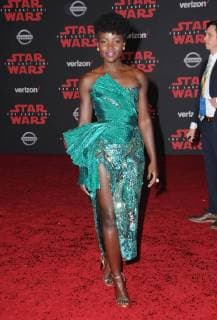 December 9, 2017 - Los Angeles, CA, U.S. - 09 December 2017 - Los Angeles, California - Lupita Nyong o. Premiere Of Disney Pictures And Lucasfilm s Star Wars: The Last Jedi held at The Shrine Auditorium in Los Angeles Photo Credit: AdMedia Los Angeles U.S. - ZUMAa123 20171209_zaa_a123_036 Copyright: xBirdiexThompsonx