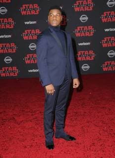 December 9, 2017 - Los Angeles, CA, U.S. - 09 December 2017 - Los Angeles, California - John Boyega. Premiere Of Disney Pictures And Lucasfilm s Star Wars: The Last Jedi held at The Shrine Auditorium in Los Angeles Photo Credit: AdMedia Los Angeles U.S. - ZUMAa123 20171209_zaa_a123_049 Copyright: xBirdiexThompsonx