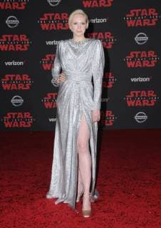 December 9, 2017 - Los Angeles, CA, U.S. - 09 December 2017 - Los Angeles, California - Gwendoline Christie. Premiere Of Disney Pictures And Lucasfilm s Star Wars: The Last Jedi held at The Shrine Auditorium in Los Angeles Photo Credit: AdMedia Los Angeles U.S. - ZUMAa123 20171209_zaa_a123_069 Copyright: xBirdiexThompsonx