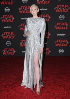 December 9, 2017 - Los Angeles, CA, U.S. - 09 December 2017 - Los Angeles, California - Gwendoline Christie. Premiere Of Disney Pictures And Lucasfilm s Star Wars: The Last Jedi held at The Shrine Auditorium in Los Angeles Photo Credit: AdMedia Los Angeles U.S. - ZUMAa123 20171209_zaa_a123_070 Copyright: xBirdiexThompsonx