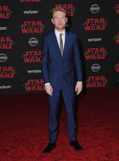 December 9, 2017 - Los Angeles, CA, U.S. - 09 December 2017 - Los Angeles, California - Domhnall Gleeson. Premiere Of Disney Pictures And Lucasfilm s Star Wars: The Last Jedi held at The Shrine Auditorium in Los Angeles Photo Credit: AdMedia Los Angeles U.S. - ZUMAa123 20171209_zaa_a123_091 Copyright: xBirdiexThompsonx