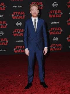 December 9, 2017 - Los Angeles, CA, U.S. - 09 December 2017 - Los Angeles, California - Domhnall Gleeson. Premiere Of Disney Pictures And Lucasfilm s Star Wars: The Last Jedi held at The Shrine Auditorium in Los Angeles Photo Credit: AdMedia Los Angeles U.S. - ZUMAa123 20171209_zaa_a123_092 Copyright: xBirdiexThompsonx