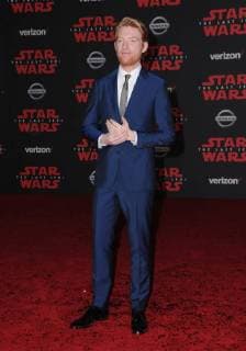 December 9, 2017 - Los Angeles, CA, U.S. - 09 December 2017 - Los Angeles, California - Domhnall Gleeson. Premiere Of Disney Pictures And Lucasfilm s Star Wars: The Last Jedi held at The Shrine Auditorium in Los Angeles Photo Credit: AdMedia Los Angeles U.S. - ZUMAa123 20171209_zaa_a123_095 Copyright: xBirdiexThompsonx
