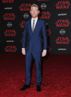 December 9, 2017 - Los Angeles, CA, U.S. - 09 December 2017 - Los Angeles, California - Domhnall Gleeson. Premiere Of Disney Pictures And Lucasfilm s Star Wars: The Last Jedi held at The Shrine Auditorium in Los Angeles Photo Credit: AdMedia Los Angeles U.S. - ZUMAa123 20171209_zaa_a123_101 Copyright: xBirdiexThompsonx