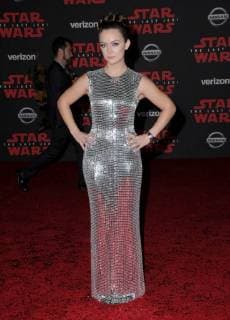 December 9, 2017 - Los Angeles, CA, U.S. - 09 December 2017 - Los Angeles, California - Billie Lourd. Premiere Of Disney Pictures And Lucasfilm s Star Wars: The Last Jedi held at The Shrine Auditorium in Los Angeles Photo Credit: AdMedia Los Angeles U.S. - ZUMAa123 20171209_zaa_a123_107 Copyright: xBirdiexThompsonx