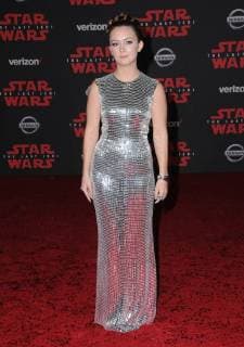 December 9, 2017 - Los Angeles, CA, U.S. - 09 December 2017 - Los Angeles, California - Billie Lourd. Premiere Of Disney Pictures And Lucasfilm s Star Wars: The Last Jedi held at The Shrine Auditorium in Los Angeles Photo Credit: AdMedia Los Angeles U.S. - ZUMAa123 20171209_zaa_a123_111 Copyright: xBirdiexThompsonx