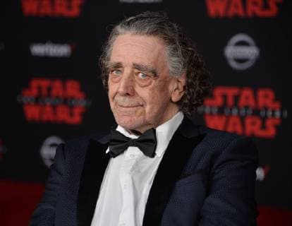 Cast member Peter Mayhew attends the premiere of the sci-fi motion picture fantasy Star Wars: The Last Jedi at the Shrine Auditorium in Los Angeles on December 9, 2017. Storyline: Having taken her first steps into the Jedi world, Rey joins Luke Skywalker on an adventure with Leia, Finn and Poe that unlocks mysteries of the Force and secrets of the past.  LAP2017120924 JIMxRUYMEN
