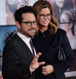 J.J. Abrams and Katie McGrath attend the premiere of the sci-fi motion picture fantasy Star Wars: The Last Jedi at the Shrine Auditorium in Los Angeles on December 9, 2017. Storyline: Having taken her first steps into the Jedi world, Rey joins Luke Skywalker on an adventure with Leia, Finn and Poe that unlocks mysteries of the Force and secrets of the past.  LAP2017120960 JIMxRUYMEN