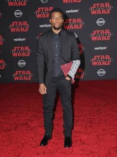 December 9, 2017 - Los Angeles, CA, U.S. - 09 December 2017 - Los Angeles, California - Chadwick Boseman. Premiere Of Disney Pictures And Lucasfilm s Star Wars: The Last Jedi held at The Shrine Auditorium in Los Angeles Photo Credit: AdMedia Los Angeles U.S. - ZUMAa123 20171209_zaa_a123_210 Copyright: xBirdiexThompsonx