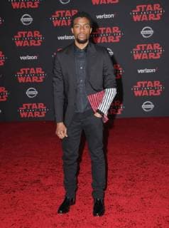 December 9, 2017 - Los Angeles, CA, U.S. - 09 December 2017 - Los Angeles, California - Chadwick Boseman. Premiere Of Disney Pictures And Lucasfilm s Star Wars: The Last Jedi held at The Shrine Auditorium in Los Angeles Photo Credit: AdMedia Los Angeles U.S. - ZUMAa123 20171209_zaa_a123_217 Copyright: xBirdiexThompsonx