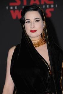 December 9, 2017 - Los Angeles, CA, U.S. - 09 December 2017 - Los Angeles, California - Dita von Teese. Premiere Of Disney Pictures And Lucasfilm s Star Wars: The Last Jedi held at The Shrine Auditorium in Los Angeles Photo Credit: AdMedia Los Angeles U.S. - ZUMAa123 20171209_zaa_a123_220 Copyright: xBirdiexThompsonx