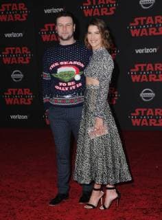 December 9, 2017 - Los Angeles, CA, U.S. - 09 December 2017 - Los Angeles, California - Taran Killam, Colbie Smulders. Premiere Of Disney Pictures And Lucasfilm s Star Wars: The Last Jedi held at The Shrine Auditorium in Los Angeles Photo Credit: AdMedia Los Angeles U.S. - ZUMAa123 20171209_zaa_a123_222 Copyright: xBirdiexThompsonx