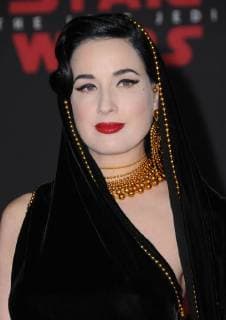 December 9, 2017 - Los Angeles, CA, U.S. - 09 December 2017 - Los Angeles, California - Dita von Teese. Premiere Of Disney Pictures And Lucasfilm s Star Wars: The Last Jedi held at The Shrine Auditorium in Los Angeles Photo Credit: AdMedia Los Angeles U.S. - ZUMAa123 20171209_zaa_a123_231 Copyright: xBirdiexThompsonx