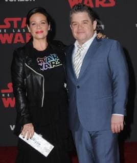 December 9, 2017 - Los Angeles, CA, U.S. - 09 December 2017 - Los Angeles, California - Meredith Salanger, Patton Oswalt. Premiere Of Disney Pictures And Lucasfilm s Star Wars: The Last Jedi held at The Shrine Auditorium in Los Angeles Photo Credit: AdMedia Los Angeles U.S. - ZUMAa123 20171209_zaa_a123_237 Copyright: xBirdiexThompsonx