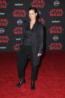 December 9, 2017 - Los Angeles, CA, U.S. - 09 December 2017 - Los Angeles, California - Carrie Anne Moss. Premiere Of Disney Pictures And Lucasfilm s Star Wars: The Last Jedi held at The Shrine Auditorium in Los Angeles Photo Credit: AdMedia Los Angeles U.S. - ZUMAa123 20171209_zaa_a123_243 Copyright: xBirdiexThompsonx