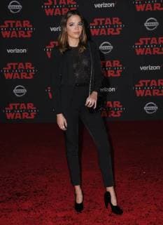 December 9, 2017 - Los Angeles, CA, U.S. - 09 December 2017 - Los Angeles, California - Georgie Flores. Premiere Of Disney Pictures And Lucasfilm s Star Wars: The Last Jedi held at The Shrine Auditorium in Los Angeles Photo Credit: AdMedia Los Angeles U.S. - ZUMAa123 20171209_zaa_a123_276 Copyright: xBirdiexThompsonx