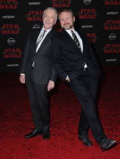 December 9, 2017 - Los Angeles, CA, U.S. - 09 December 2017 - Los Angeles, California - Anthony Daniels, Rian Johnson. Premiere Of Disney Pictures And Lucasfilm s Star Wars: The Last Jedi held at The Shrine Auditorium in Los Angeles Photo Credit: AdMedia Los Angeles U.S. - ZUMAa123 20171209_zaa_a123_285 Copyright: xBirdiexThompsonx