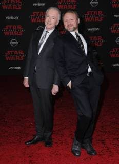 December 9, 2017 - Los Angeles, CA, U.S. - 09 December 2017 - Los Angeles, California - Anthony Daniels, Rian Johnson. Premiere Of Disney Pictures And Lucasfilm s Star Wars: The Last Jedi held at The Shrine Auditorium in Los Angeles Photo Credit: AdMedia Los Angeles U.S. - ZUMAa123 20171209_zaa_a123_286 Copyright: xBirdiexThompsonx
