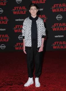 December 9, 2017 - Los Angeles, CA, U.S. - 09 December 2017 - Los Angeles, California - Mason Cook. Premiere Of Disney Pictures And Lucasfilm s Star Wars: The Last Jedi held at The Shrine Auditorium in Los Angeles Photo Credit: AdMedia Los Angeles U.S. - ZUMAa123 20171209_zaa_a123_297 Copyright: xBirdiexThompsonx
