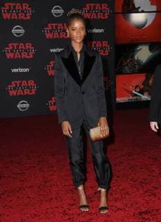 December 9, 2017 - Los Angeles, CA, U.S. - 09 December 2017 - Los Angeles, California - Letitia Wright. Premiere Of Disney Pictures And Lucasfilm s Star Wars: The Last Jedi held at The Shrine Auditorium in Los Angeles Photo Credit: AdMedia Los Angeles U.S. - ZUMAa123 20171209_zaa_a123_305 Copyright: xBirdiexThompsonx