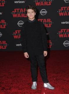 December 9, 2017 - Los Angeles, CA, U.S. - 09 December 2017 - Los Angeles, California - Gaten Matarazzo. Premiere Of Disney Pictures And Lucasfilm s Star Wars: The Last Jedi held at The Shrine Auditorium in Los Angeles Photo Credit: AdMedia Los Angeles U.S. - ZUMAa123 20171209_zaa_a123_310 Copyright: xBirdiexThompsonx