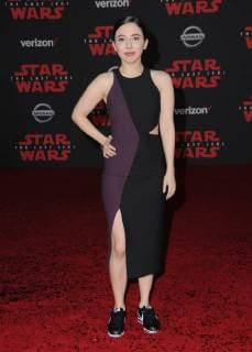 December 9, 2017 - Los Angeles, CA, U.S. - 09 December 2017 - Los Angeles, California - Esther Povitsky. Premiere Of Disney Pictures And Lucasfilm s Star Wars: The Last Jedi held at The Shrine Auditorium in Los Angeles Photo Credit: AdMedia Los Angeles U.S. - ZUMAa123 20171209_zaa_a123_318 Copyright: xBirdiexThompsonx