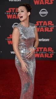 Cast member Billie Lourd attends the premiere of the sci-fi motion picture fantasy Star Wars: The Last Jedi at the Shrine Auditorium in Los Angeles on December 9, 2017. Storyline: Having taken her first steps into the Jedi world, Rey joins Luke Skywalker on an adventure with Leia, Finn and Poe that unlocks mysteries of the Force and secrets of the past.  LAP20171209217 JIMxRUYMEN