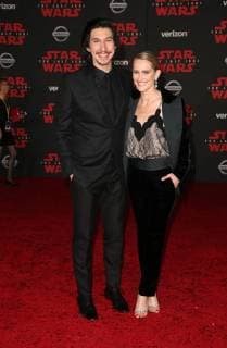 LOS ANGELES, CA - DECEMBER 9: Adam Driver, Joanne Tucker, at Premiere Of Disney Pictures And Lucasfilm s Star Wars: The Last Jedi at Shrine Auditorium in Los Angeles, California on December 9, 2017. Copyright: xFayexSadoux