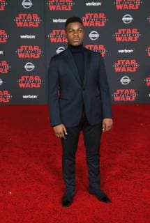LOS ANGELES, CA - DECEMBER 9: John Boyega, at Premiere Of Disney Pictures And Lucasfilm s Star Wars: The Last Jedi at Shrine Auditorium in Los Angeles, California on December 9, 2017. Copyright: xFayexSadoux