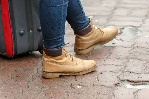 Tallinn, Estonia, 08.12.2017 Shoes, boots, legs, walking, streets. Tallinn Harjumaa Estonia Copyright: xKonstantinxSednevx
