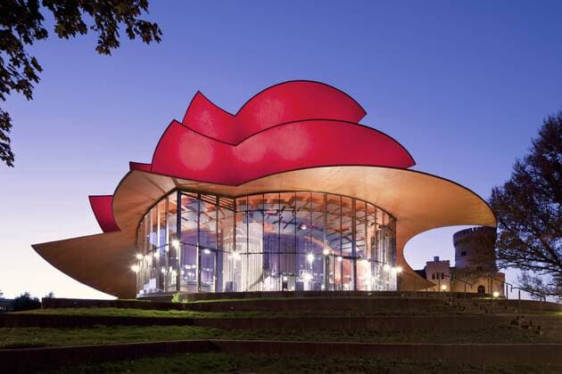 Architektur von Gottfried Böhm Hans Otto Theater vom Architekten Gottfried Böhm in Potsdam, *** Hans Otto Theater by architect Gottfried Böhm in Potsdam