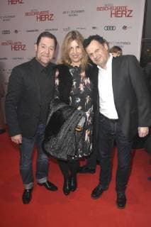 Jürgen Tonkel, Gast und Gerhard Wittmann bei der Premiere des Kinofilms Dieses bescheuerte Herz im Mathäser Filmpalast. München, 11.12.2017