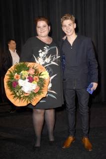 Nadine Wrietz und Philip Noah Schwarz bei der Premiere des Kinofilms Dieses bescheuerte Herz im Mathäser Filmpalast. München, 11.12.2017