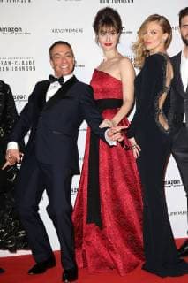 Lancement de la serie Jean Claude Van Johnson au cinema le Grand Rex a Paris. Photo: Laurent Guerin E Press Photo Jean Claude Van Damme;Kat Foster Paris France  566112
