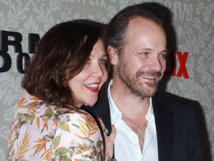 NEW YORK, NY - DECEMBER 12: Maggie Gyllenhaal, Peter Sarsgaard, at the Netflix premiere of Wormwood at The Campbell in New York City on December 12, 2017. Copyright: xRWx