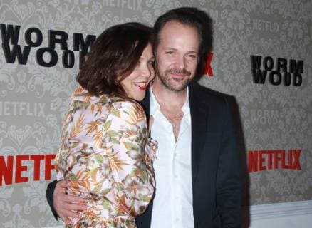 NEW YORK, NY - DECEMBER 12: Maggie Gyllenhaal, Peter Sarsgaard, at the Netflix premiere of Wormwood at The Campbell in New York City on December 12, 2017. Copyright: xRWx