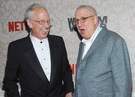 NEW YORK, NY - DECEMBER 12: Eric Olson and Errol Morris attends the Wormwood New York premiere at The Campbell on December 12, 2017 in New York City. Copyright: xJohnxPalmerx
