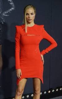 Cast member Alexis Knapp attends the premiere of the motion picture musical comedy Pitch Perfect 3 premiere at the Dolby Theatre in the Hollywood section of Los Angeles on December 12, 2017. Storyline: Following their win at the world championship, the now separated Bellas reunite for one last singing competition at an overseas USO tour, but face a group who uses both instruments and voices.  LAP2017121216 JIMxRUYMEN