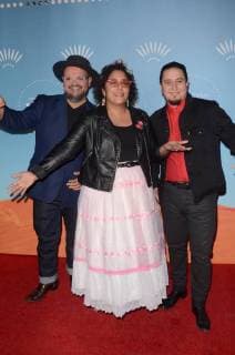 LOS ANGELES, CA - DECEMBER 12: La Santa Cecilia at Cirque du Soleil s Los Angeles premiere event of Luzia at Dodger Stadium on December 12, 2017 in Los Angeles, California. Copyright: xDavidxEdwardsx