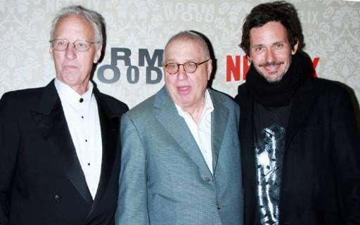 NEW YORK, NY - DECEMBER 12: Eric Olson, Errol Morris, Christian Camargo, at the Netflix premiere of Wormwood at The Campbell in New York City on December 12, 2017. Copyright: xRWx
