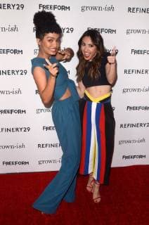HOLLYWOOD, CA - DECEMBER 13: Yara Shahidi, Francia Raisa at the Grown-ish Premiere at Lure Nightclub in Hollywood, California on December 13, 2017. Copyright: xDavidxEdwardsx