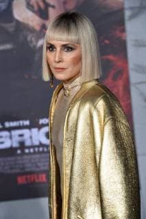 Cast member Noomi Rapace attends the premiere of the sci-fi motion picture thriller Bright at the Regency Village Theatre in the Westwood section of Los Angeles on December 13, 2017. Storyline: Set in a world where mystical creatures live side by side with humans. A human cop is forced to work with an Orc to find a weapon everyone is prepared to kill for.  LAP2017121382 JIMxRUYMEN